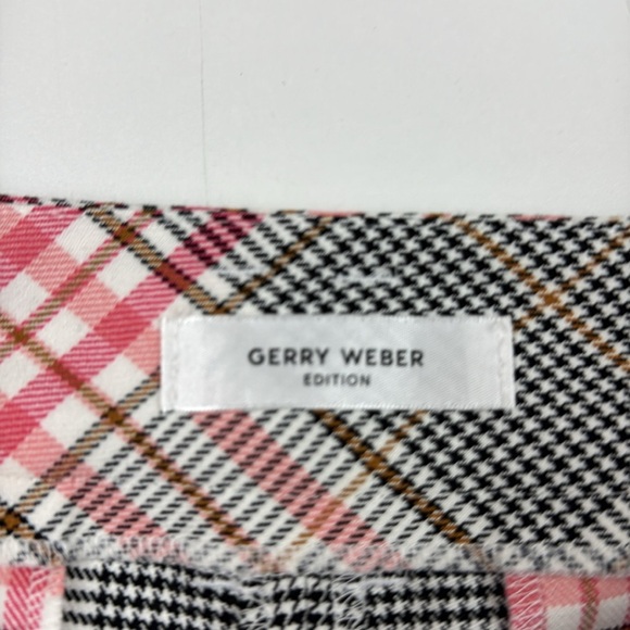 Gerry Weber Women's Preppy Plaid Cropped Trouser Dress Pants size 42 - Picture 5 of 11